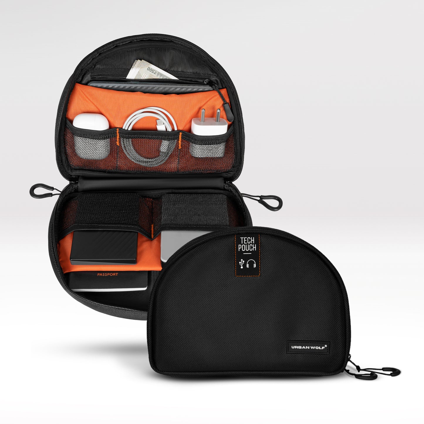 Urban Wolf Tech Pouch-Black