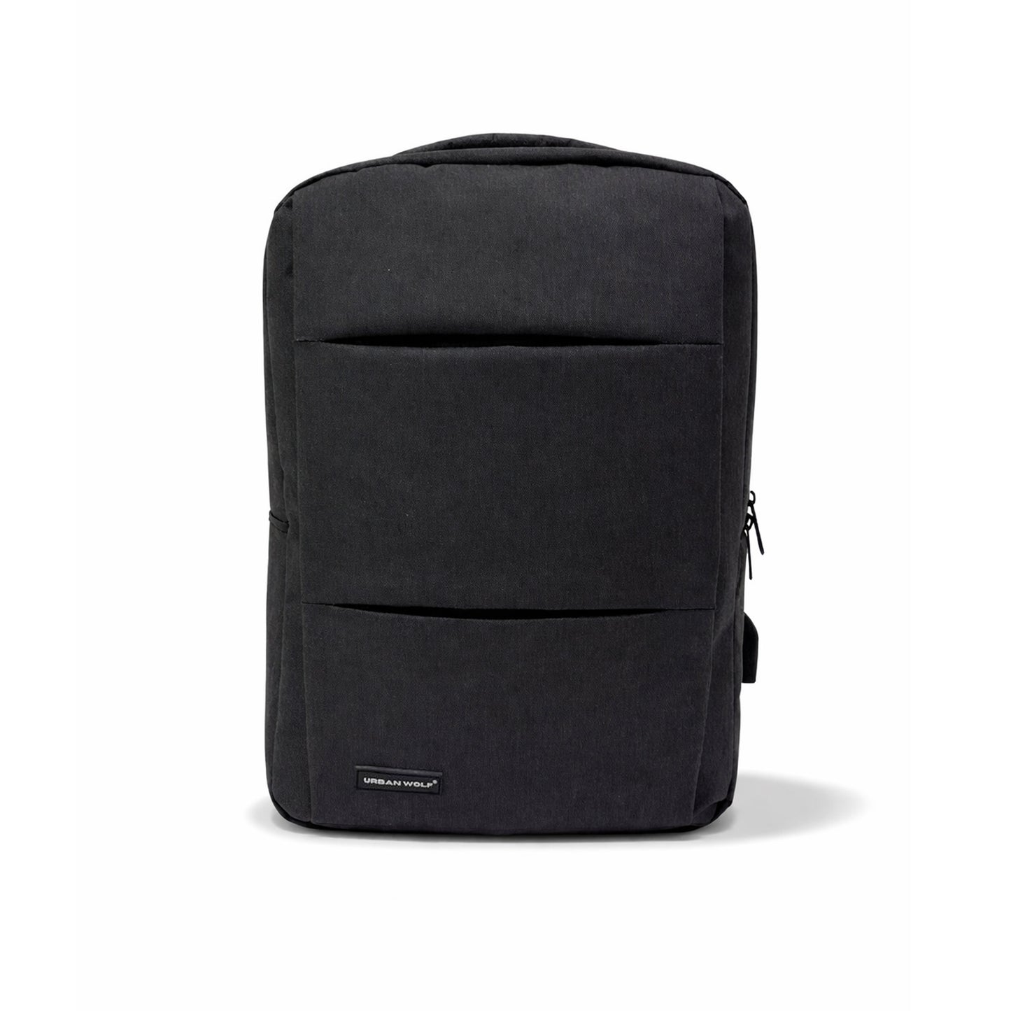 Urban Wolf Water Resistant Laptop Backpack | Unisex Design for Office, College & Travel | Up to 16" Laptop | Available in Multiple Colors-(Charcoal-Black)