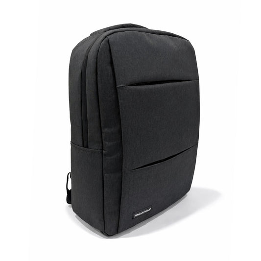 Urban Wolf Water Resistant Laptop Backpack | Unisex Design for Office, College & Travel | Up to 16" Laptop | Available in Multiple Colors-(Charcoal-Black)
