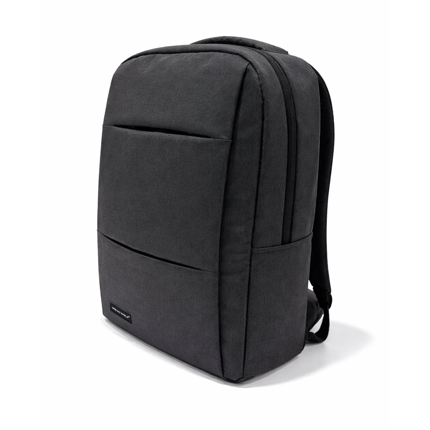 Urban Wolf Water Resistant Laptop Backpack | Unisex Design for Office, College & Travel | Up to 16" Laptop | Available in Multiple Colors-(Charcoal-Black)