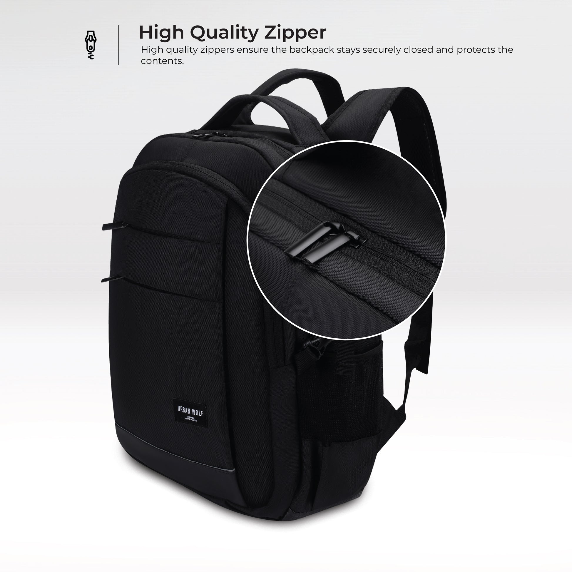 all-in-one urban backpack with laptop sleeve direct supplier whole sale Urban Wolf Delta-Black Laptop backpack (BLACK) – urban wolf