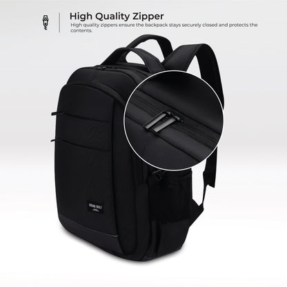 black laptop backpack ensures Urban Wolf Delta-Black Laptop backpack (BLACK) – urban wolf