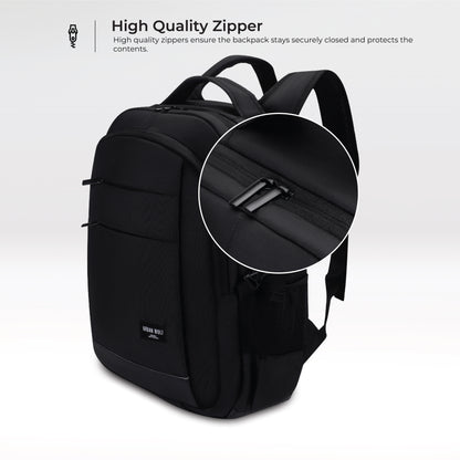 Urban Wolf Delta-Black Laptop backpack (BLACK)